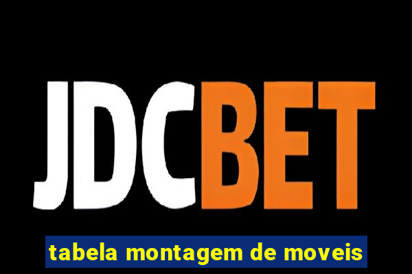 tabela montagem de moveis